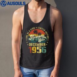 66 Years Old gifts Awesome Since December 1956 66th Birthday Tank Top