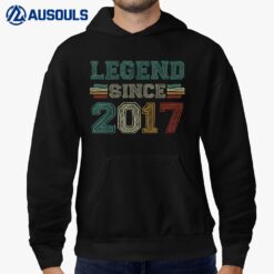 6 Years Old Legend Since 2017 6th Birthday Hoodie