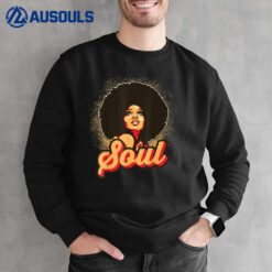 70s Funk Afro Women Soul Retro Vintage Style Graphic Sweatshirt