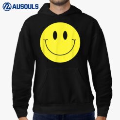 70s Yellow Smile Face Cute Happy Peace Smiling Face Hoodie