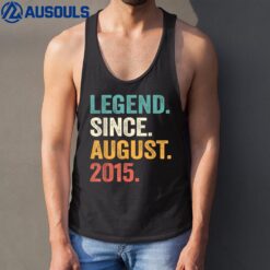 7th Birthday Gifts 7 Years Old Boy Legend Since August 2015 Tank Top