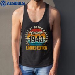 80 Year Old Vintage 1943 Limited Edition 80th Birthday party Tank Top