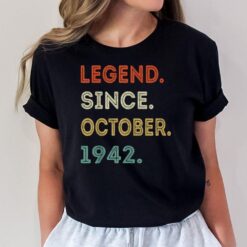 80 Years Old Gifts Legend Since October 1942 80th Birthday T-Shirt
