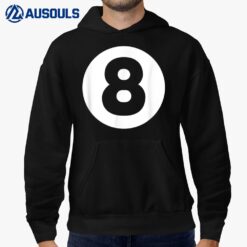 8 Ball Billiards Lazy Halloween Costume Funny Magic 8 Ball Hoodie