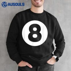 8 Ball Billiards Lazy Halloween Costume Funny Magic 8 Ball Sweatshirt