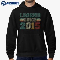 8 Years Old Legend Since 2015 8th Birthday Hoodie