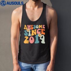 8th Birthday Gifts Awesome Since 2014 8 Years Old Boy Girl Tank Top
