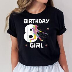8th Birthday Softball Eight 8 Year Old Girl T-Shirt