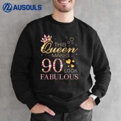 90 Years Old Gifts 90 & Fabulous Since 1933 90th Birthday Sweatshirt