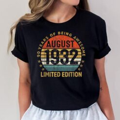 90 Yrs Old Gift August 1932 Limited Edition 90th Birthday T-Shirt