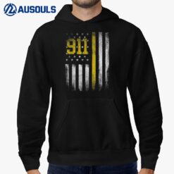 911 Dispatcher - Dispatch US Flag Police Emergency Responder Hoodie