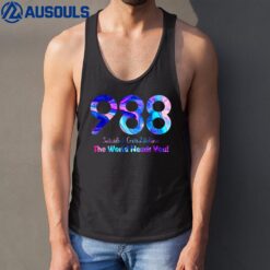 988 Suicide and Crisis Lifeline The World Needs You Tank Top