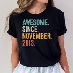 9 Year Old Gift Awesome Since November 2013 9th Birthday Boy T-Shirt