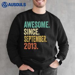 9 Years Old Gifts Awesome September 2013 9th Birthday Boy Sweatshirt