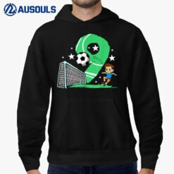 9 year old Gifts Dabbing boy Soccer Player 9th birthday Boy Hoodie