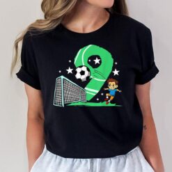 9 year old Gifts Dabbing boy Soccer Player 9th birthday Boy T-Shirt