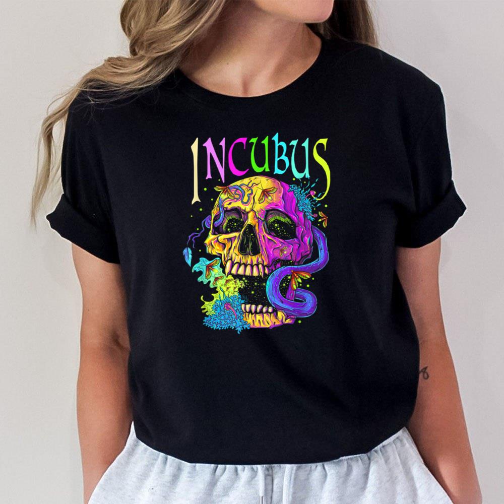 A Crow Left Skull Morning And Flower Incubus View T-Shirt Hoodie Sweatshirt For Men Women 