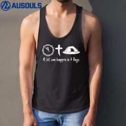 A Lot Can Happen In 3 Days Jesus Cross Christian Easter Day Tank Top