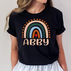 Abby Name Personalized Funny Women Rainbow Abby T-Shirt