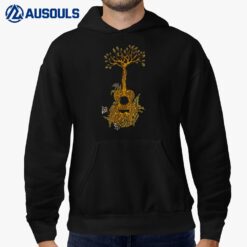 Acoustic guitar tree nature guitarist life of guitar player Hoodie