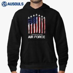 Air Force US Veterans American Flag 4th of July Patriotic Hoodie