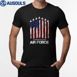 Air Force US Veterans American Flag 4th of July Patriotic T-Shirt