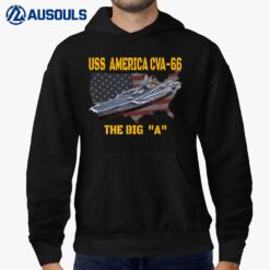 Aircraft Carrier USS America CVA-66 Veterans Day Hoodie