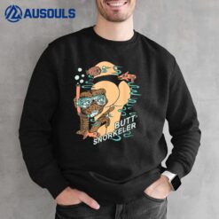 Alien Funny Snorkeler Sweatshirt