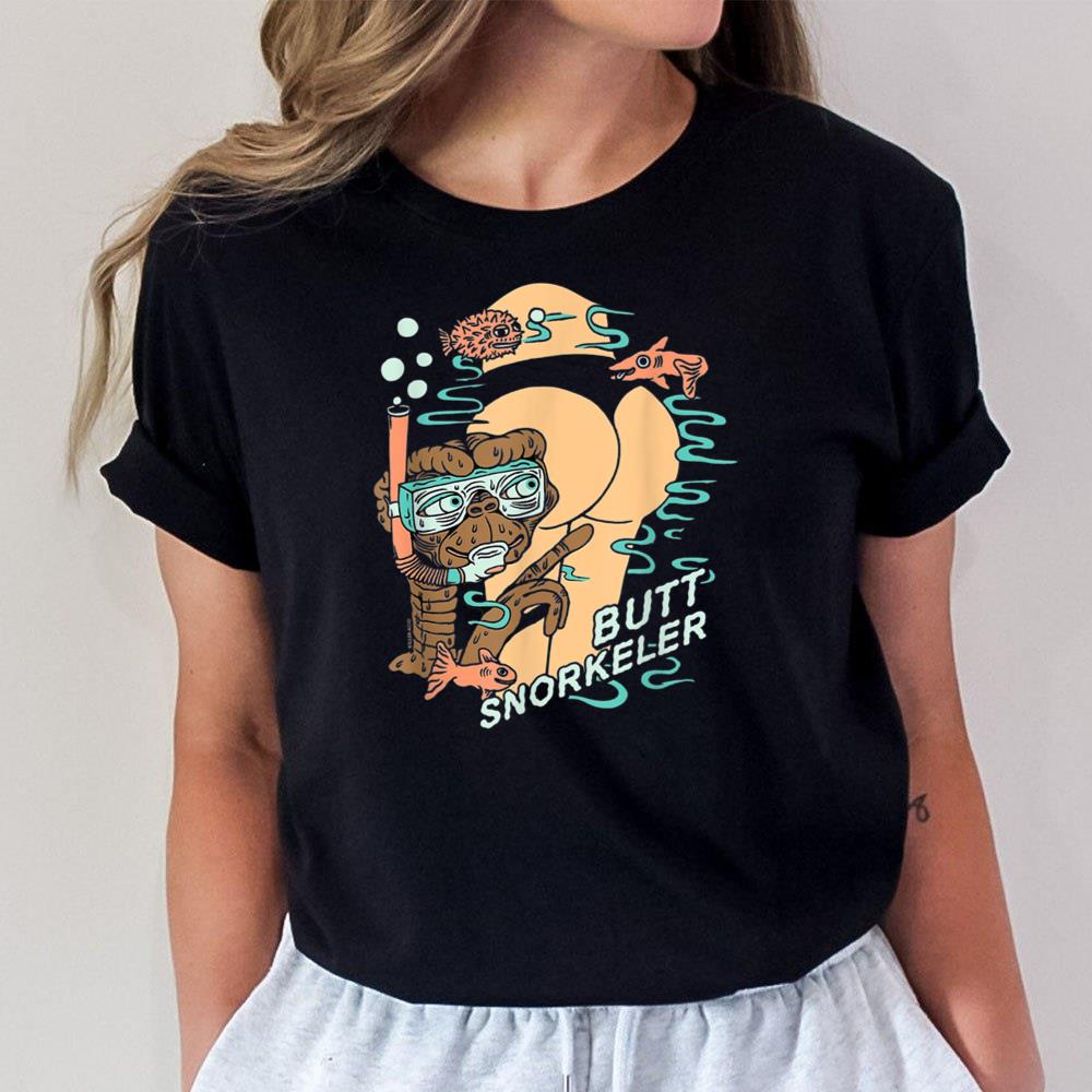Alien Funny Snorkeler Unisex T-Shirt