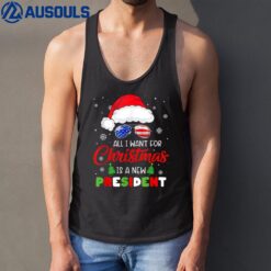 All I Want For Christmas Is A New President Xmas USA Santa Tank Top