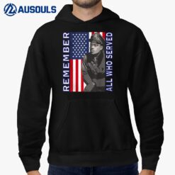 All Who Served Veterans Day Africanamerican Soldiers Hoodie