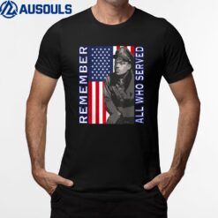 All Who Served Veterans Day Africanamerican Soldiers T-Shirt