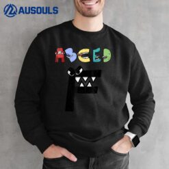 Alphabet Lore f abc Letter e d Christmas Boys Birthday Gamer Sweatshirt