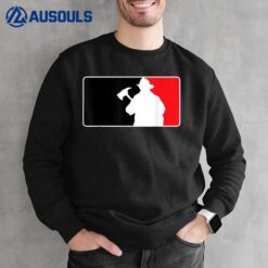 Amdesco Firefighter And Axe Silhouette Sweatshirt