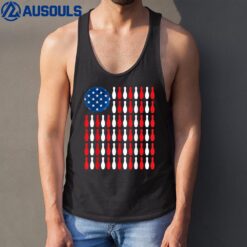 American Flag - Patriotic Bowler & Bowling Tank Top