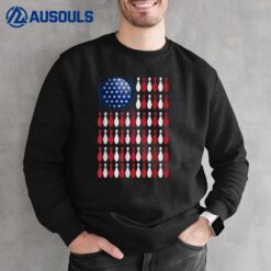 American Flag Bowling   Bowler Gifts For Bowling Team Sweatshirt