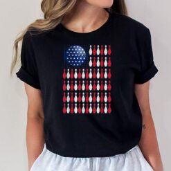 American Flag Bowling   Bowler Gifts For Bowling Team T-Shirt