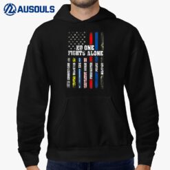 American Flag Corrections Dispatch EMS Firefighter Military Hoodie