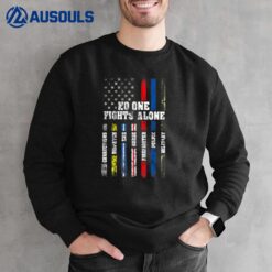 American Flag Corrections Dispatch EMS Firefighter Military Sweatshirt