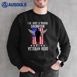 American Flag Daughter Patriotic Veterans Day Sweatshirt