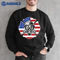 American Flag Firefighter Helmet Sweatshirt