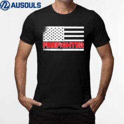 American Flag Firefighter T-Shirt