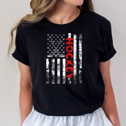 American Flag Hockey Usa Patriotic Gift T-Shirt