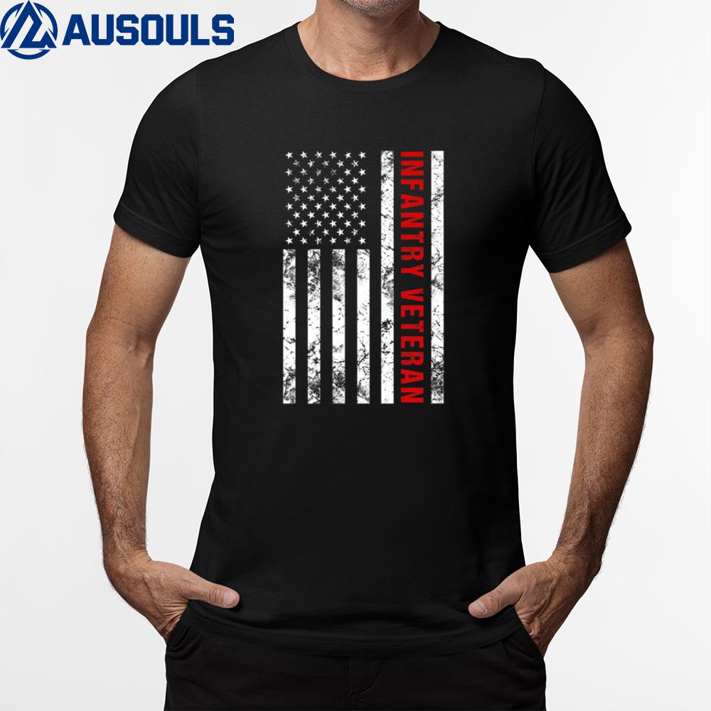American Flag Infantry Veteran Unisex T-Shirt