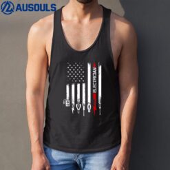 American Flag With Electrician Tank Top