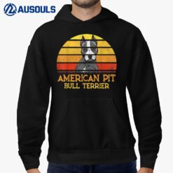 American Pit Bull Terrier Dog Lovers Sunset For Dad Mom Dad Hoodie