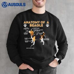 Anatomy Of A Beagle - Funny Beagle Dog Lover Pet Owner Sweatshirt