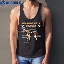 Anatomy Of A Beagle - Funny Beagle Dog Lover Pet Owner Tank Top