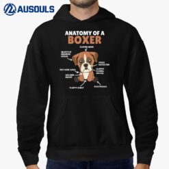 Anatomy Of A Boxer Cute Dogs Funny Dog Boxer Hoodie