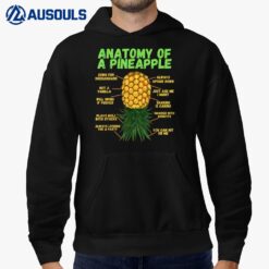 Anatomy Of A Pineapple Funny Upside Down Pineapple Hoodie